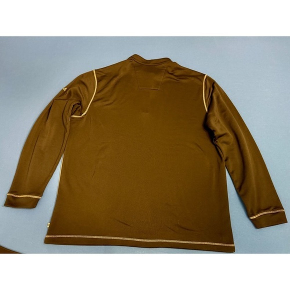 Adidas Golf XL Black Quarter Zip Pullover Long Sleeve Shirt Men's Athletic Top - Picture 3 of 7